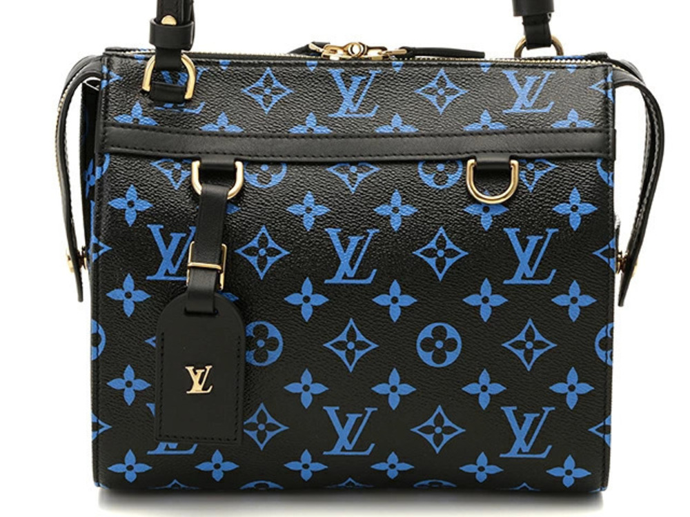 LOUIS VUITTON Speedy Amazon Shoulder Bag Monocolor Blue Noir Black